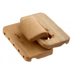 5 ROWS WOOD CLASP HOOK AND EYE NATURAL COLOR